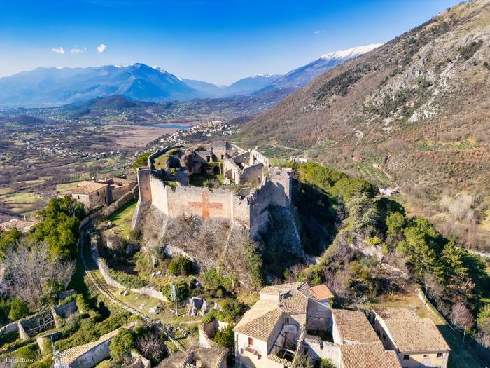 Aerial view of the Vicalvi fortress
