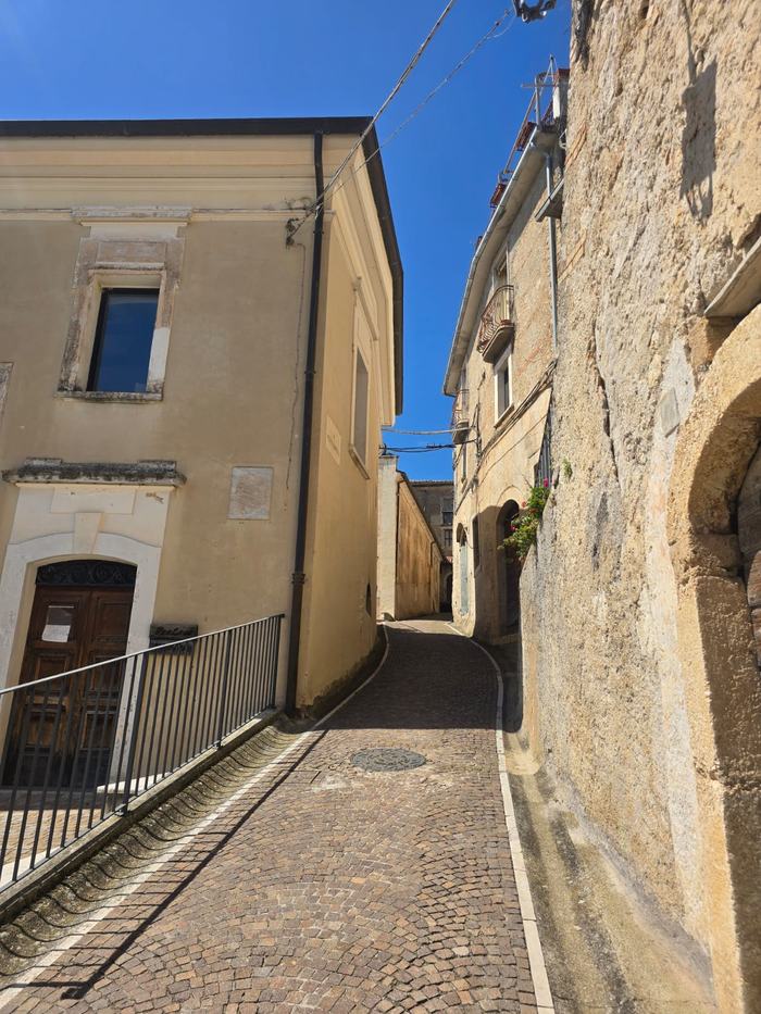 Uphill alleyway in the village