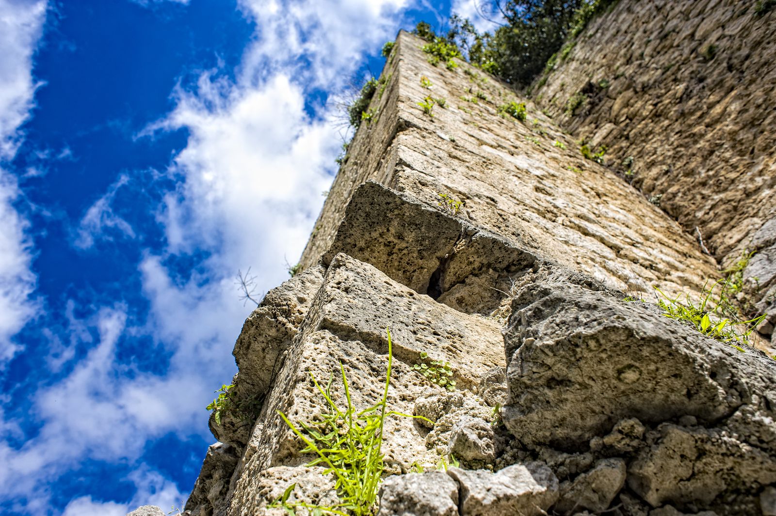 Detail of the ancient walls